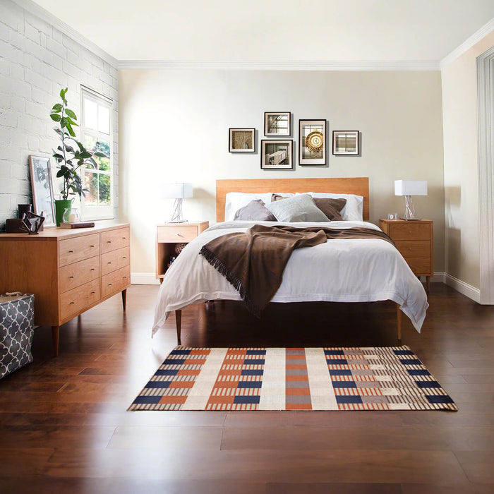 Airgugu Modern Minimalist Striped Plaid Rug