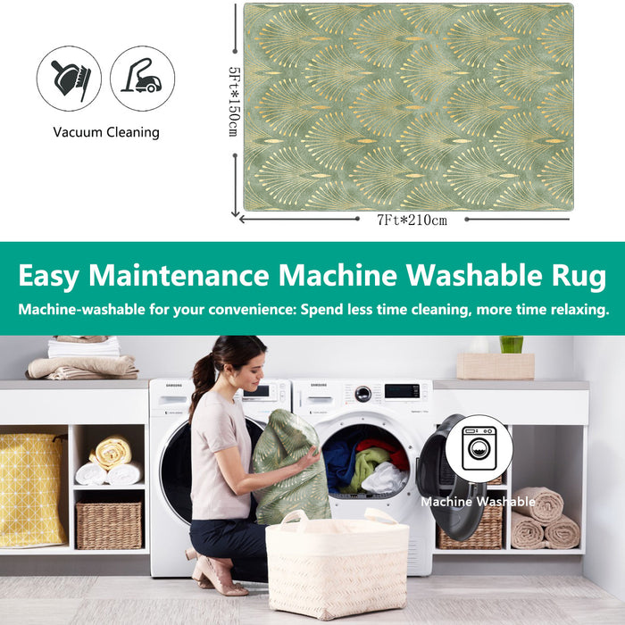 Airgugu Earth Garden Blooming Golden Pistil Rug
