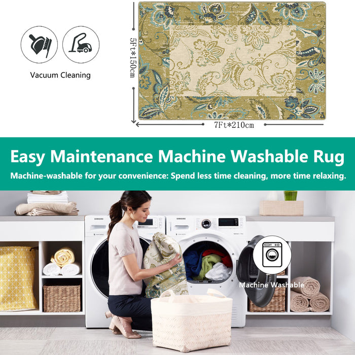 Airgugu Earth Garden Art Oil Floral Rug
