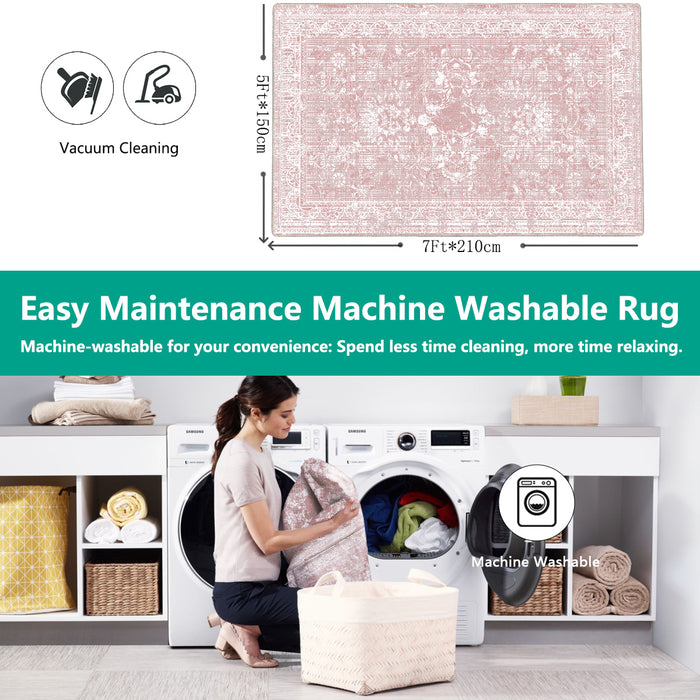 Airgugu Heritage Classique Pink and White Flower Rug