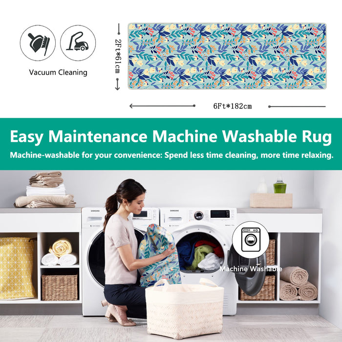 Airgugu Earth Garden Blue Boughs Melody Rug