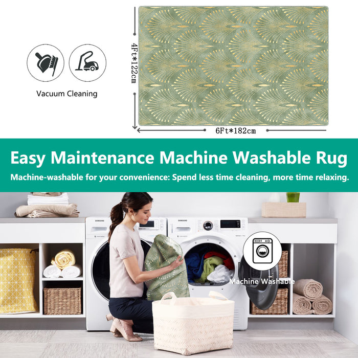 Airgugu Earth Garden Blooming Golden Pistil Rug