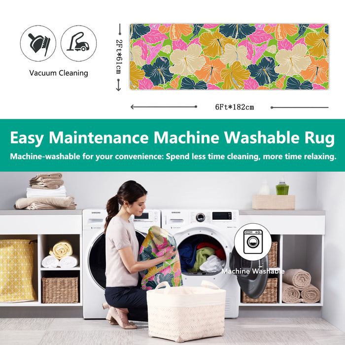 Airgugu Earth Garden Serenity in Colorful Flower Bloom Rug