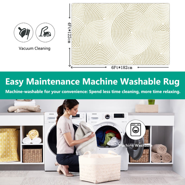 Airgugu Modern Minimalist Arlo-Sand Rug
