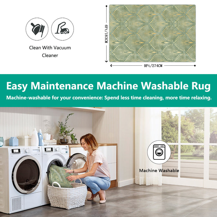Airgugu Earth Garden Blooming Golden Pistil Rug