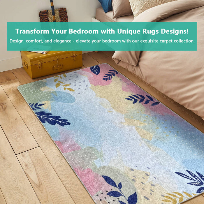 Airgugu Earth Garden Multicolor Botanical Leaves Rug