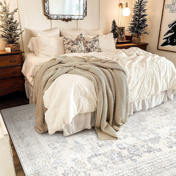 Airgugu Heritage Classique White Ocean Rider Print Rug