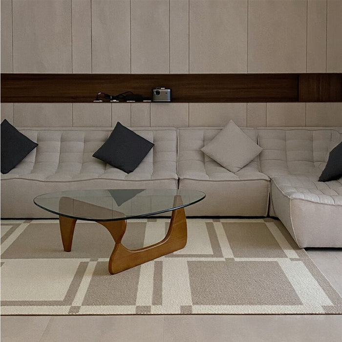 Airgugu Modern Minimalist check pattern Rug