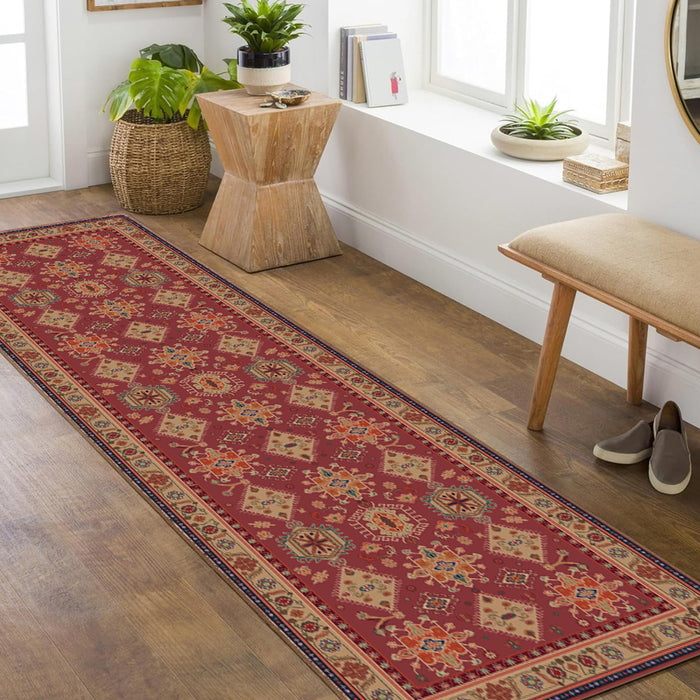 Airgugu Heritage Classique Burgundy Medallion Retro Rug