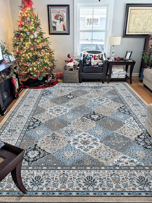 Airgugu Heritage Classique Gray Vintage Floral Rug