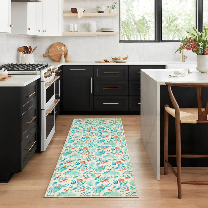 Airgugu Earth Garden Colliding Red Green Plant Rug