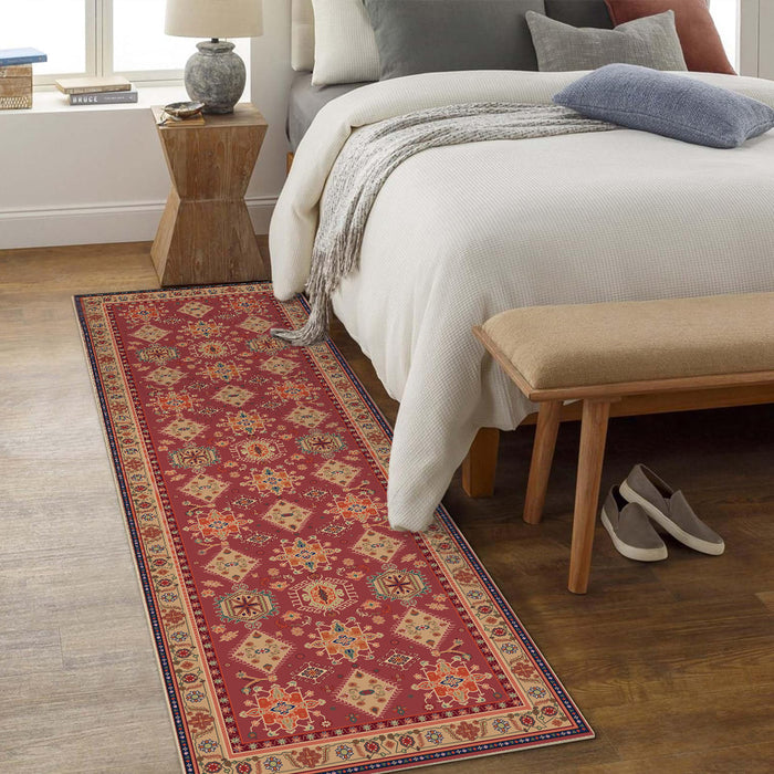 Airgugu Heritage Classique Burgundy Medallion Retro Rug