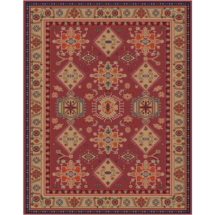 Airgugu Heritage Classique Burgundy Medallion Retro Rug
