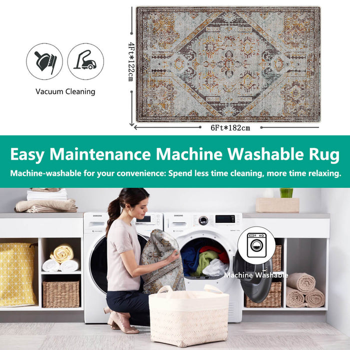 Airgugu Heritage Classique Grey Distressed Rug