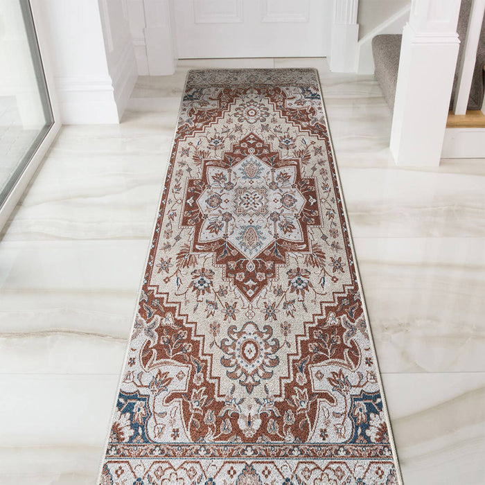 Airgugu Heritage Classique White Brown Art Print Rug