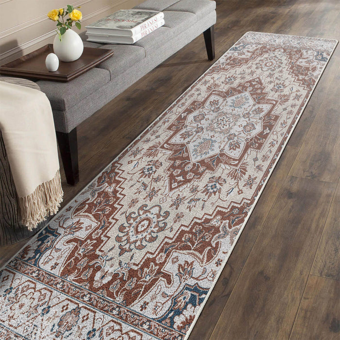 Airgugu Heritage Classique White Brown Art Print Rug