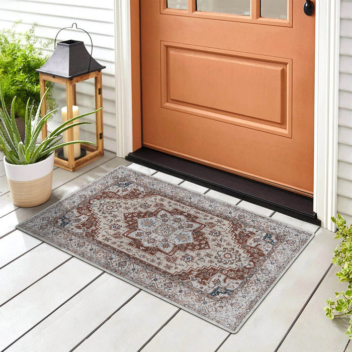 Airgugu Heritage Classique White Brown Art Print Rug