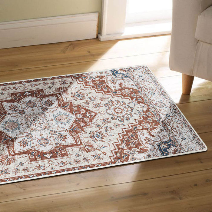 Airgugu Heritage Classique White Brown Art Print Rug
