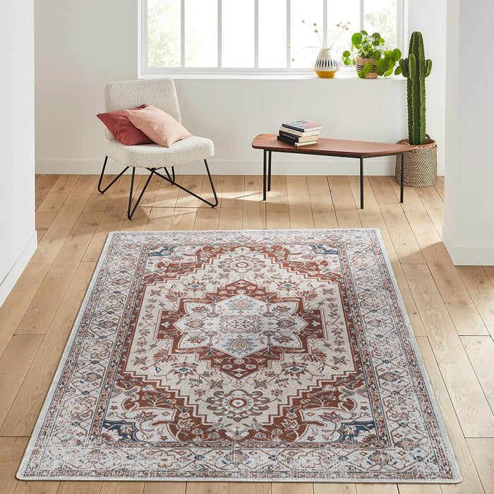 Airgugu Heritage Classique White Brown Art Print Rug