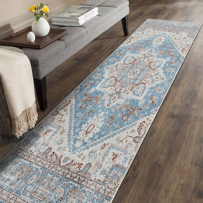 Airgugu Heritage Classique Blue Gray Crystal Rug