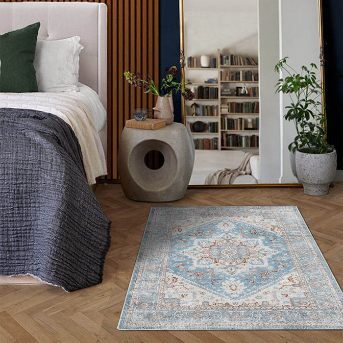 Airgugu Heritage Classique Blue Gray Crystal Rug