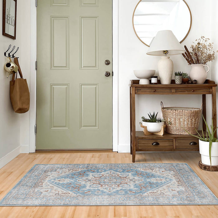 Airgugu Heritage Classique Blue Gray Crystal Rug