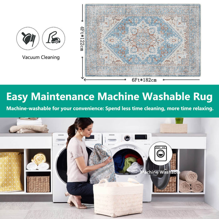 Airgugu Heritage Classique Blue Gray Crystal Rug