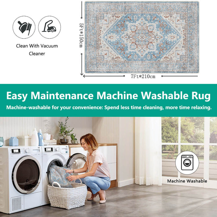 Airgugu Heritage Classique Blue Gray Crystal Rug