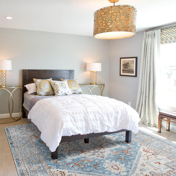 Airgugu Heritage Classique Blue Gray Crystal Rug