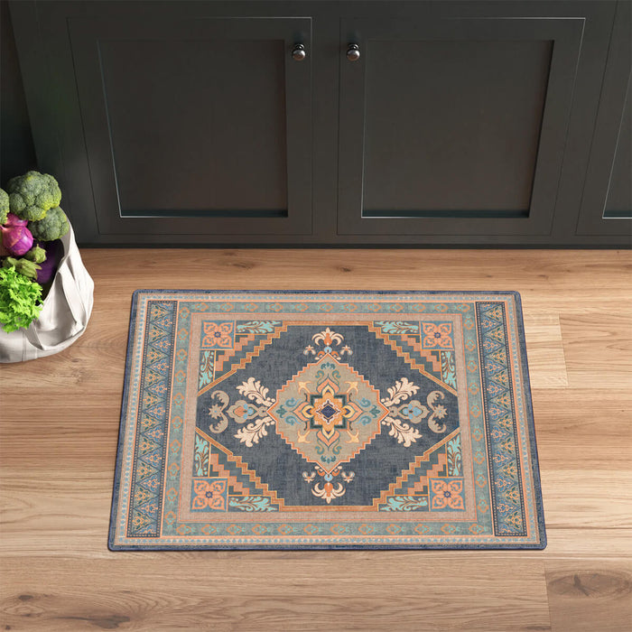 Airgugu Heritage Classique Orange Flower Medallion Rug