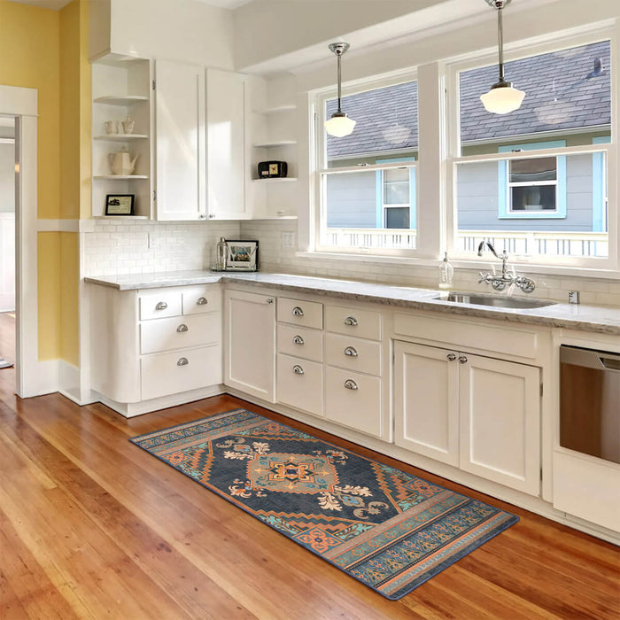 Airgugu Heritage Classique Orange Flower Medallion Rug