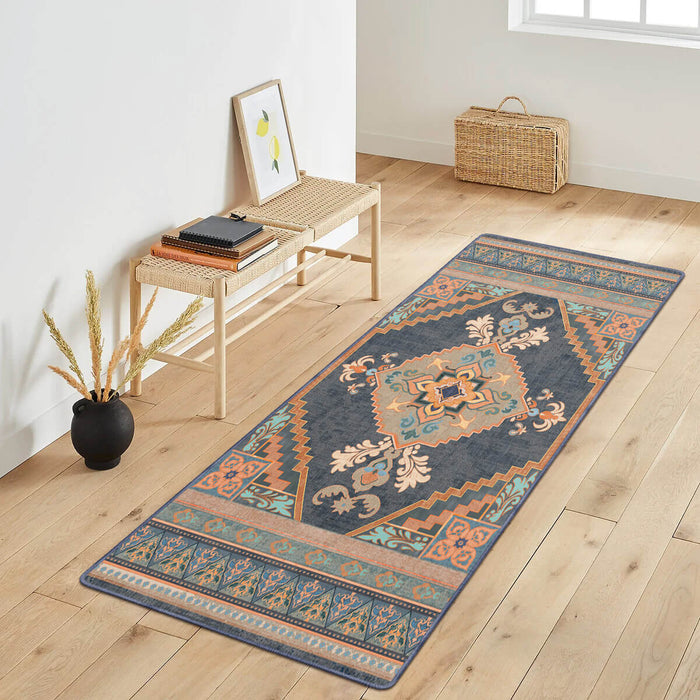 Airgugu Heritage Classique Orange Flower Medallion Rug