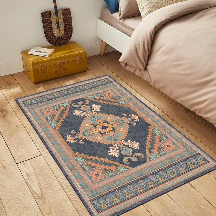 Airgugu Heritage Classique Orange Flower Medallion Rug