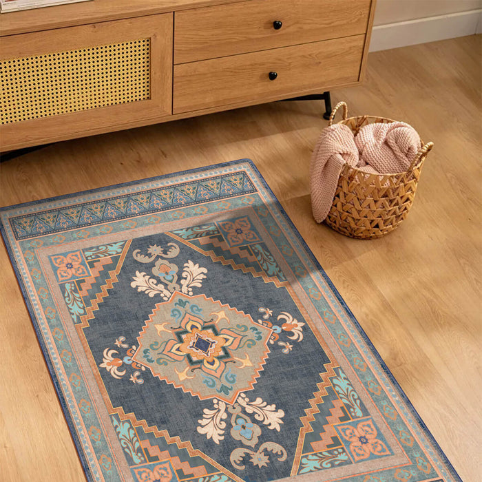 Airgugu Heritage Classique Orange Flower Medallion Rug