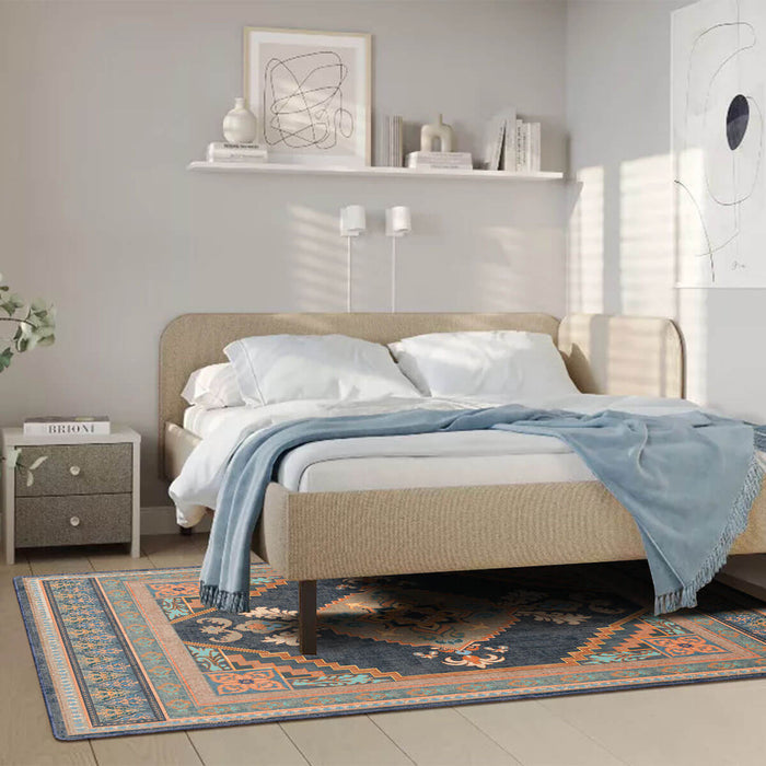 Airgugu Heritage Classique Orange Flower Medallion Rug