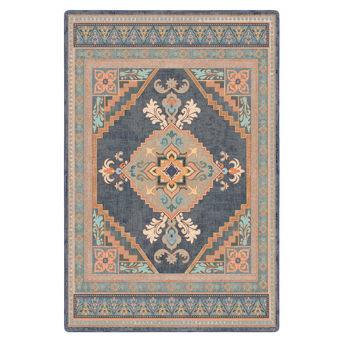 Airgugu Heritage Classique Orange Flower Medallion Rug