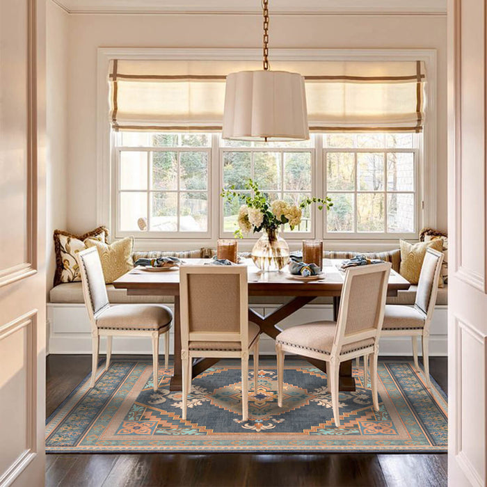 Airgugu Heritage Classique Orange Flower Medallion Rug