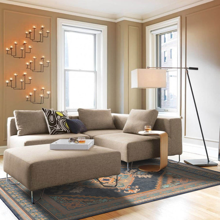 Airgugu Heritage Classique Orange Flower Medallion Rug