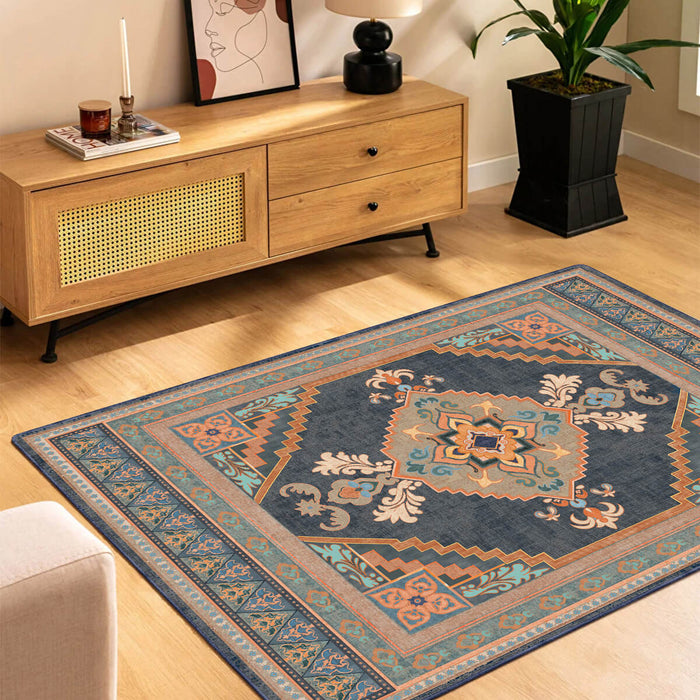 Airgugu Heritage Classique Orange Flower Medallion Rug