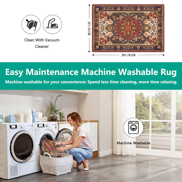 Airgugu Heritage Classique Cayenne Red Hemmed Rug