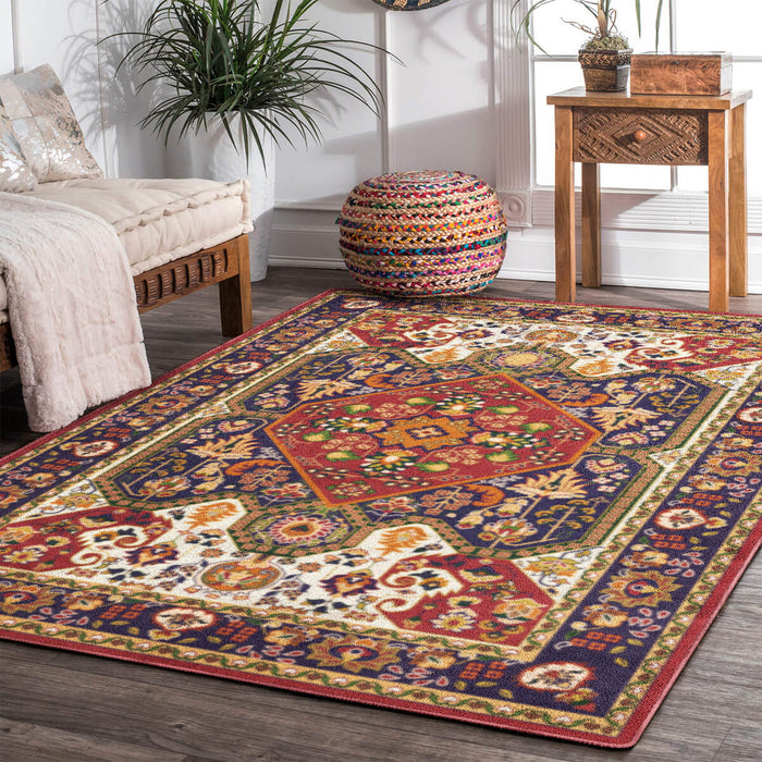 Airgugu Heritage Classique Cayenne Red Hemmed Rug