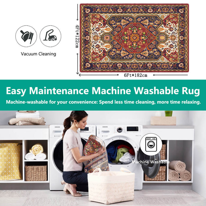 Airgugu Heritage Classique Cayenne Red Hemmed Rug