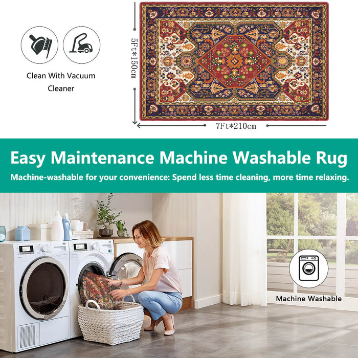 Airgugu Heritage Classique Cayenne Red Hemmed Rug
