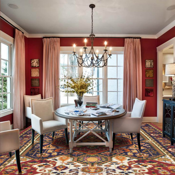 Airgugu Heritage Classique Cayenne Red Hemmed Rug