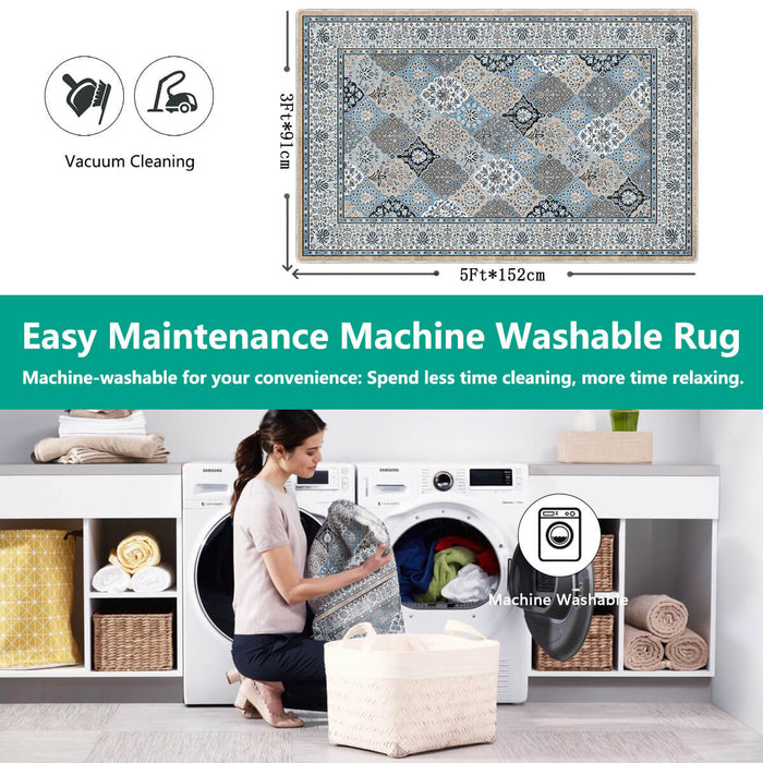 Airgugu Heritage Classique Gray Vintage Floral Rug