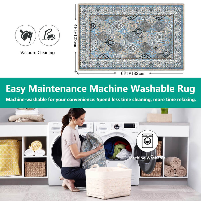 Airgugu Heritage Classique Gray Vintage Floral Rug