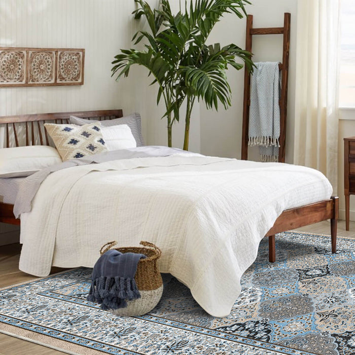 Airgugu Heritage Classique Gray Vintage Floral Rug