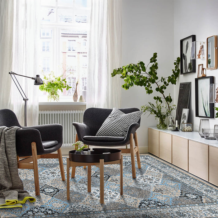 Airgugu Heritage Classique Gray Vintage Floral Rug