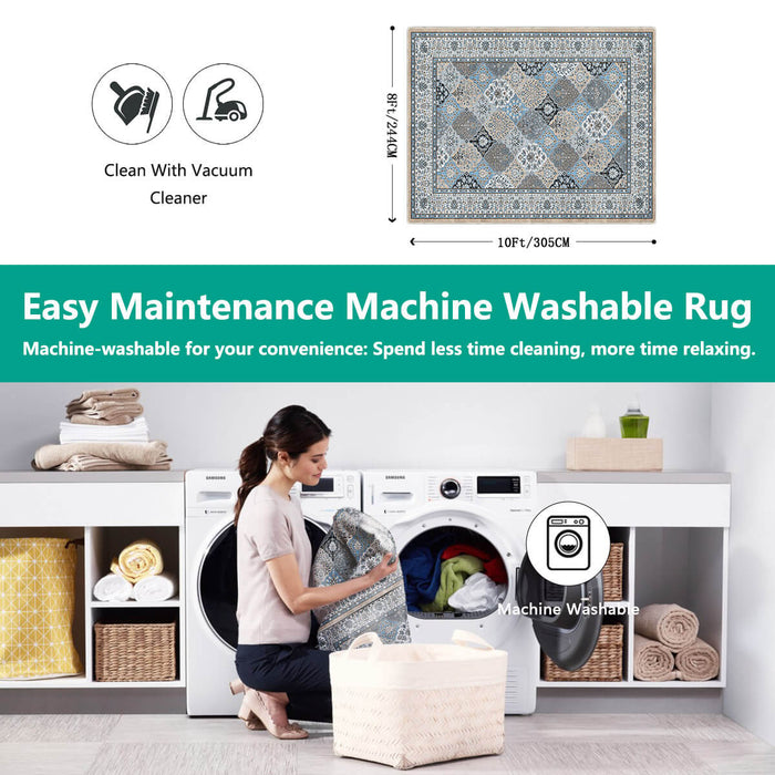 Airgugu Heritage Classique Gray Vintage Floral Rug