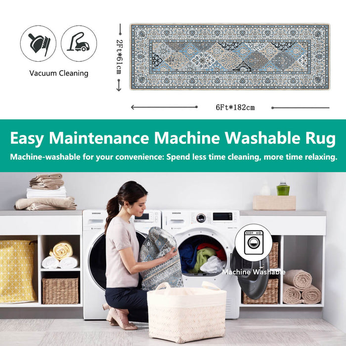 Airgugu Heritage Classique Gray Vintage Floral Rug